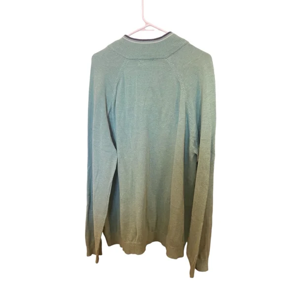 Fairlane Green Navy/White Quarter Zip Sweater XXL - Picture 7 of 7